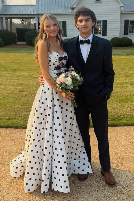 Sweetheart Strapless Empire A-Line Party Prom Dress With Train