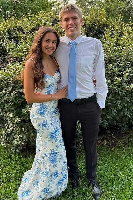 Trumpet Spaghetti Straps Floral Party Prom Dress With High Split