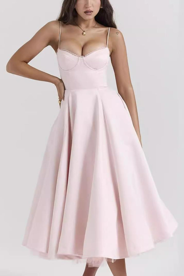 Straps Sweetheart Corset A-Line Formal Dress
