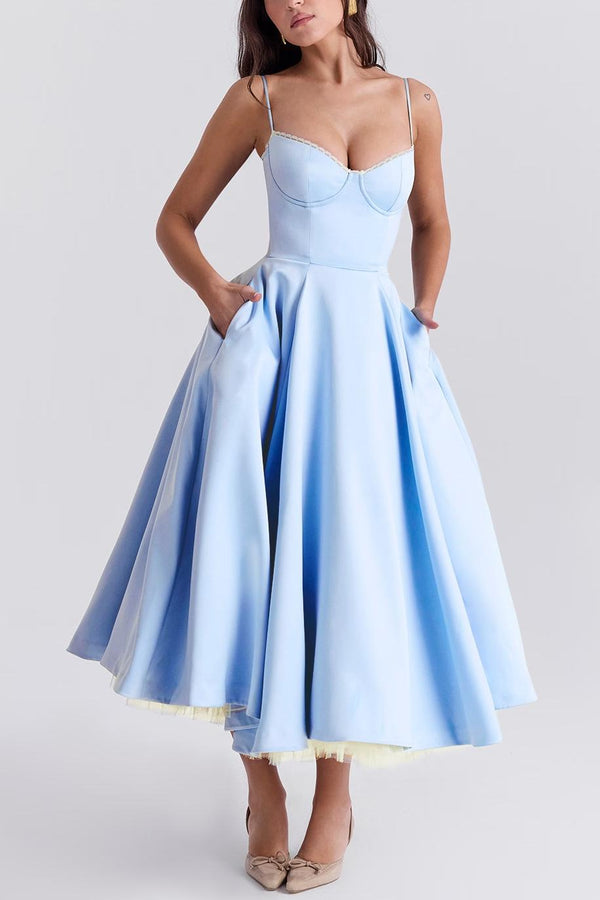 Straps Sweetheart Corset A-Line Formal Dress