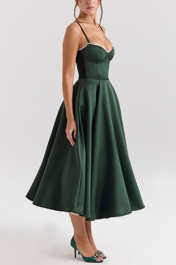 Straps Sweetheart Corset A-Line Formal Dress