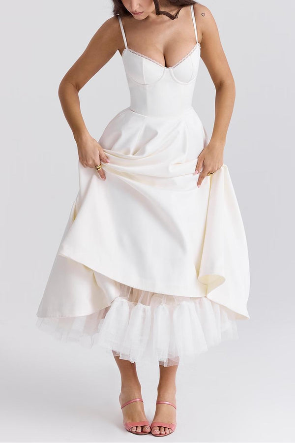 Straps Sweetheart Corset A-Line Formal Dress
