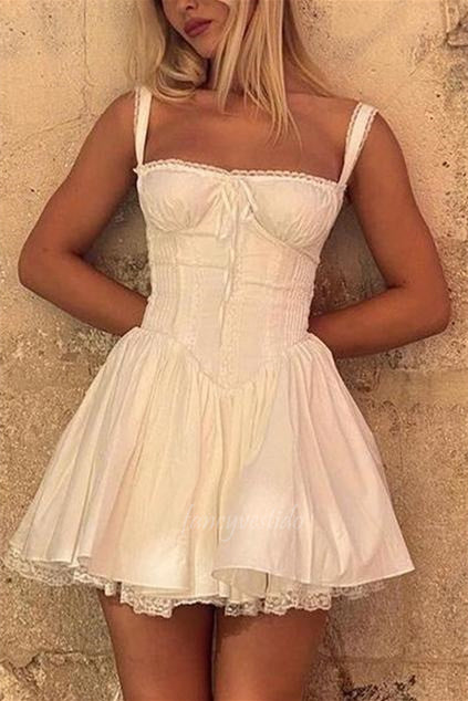 Off the Shoulder Corset A-Line Summer Dress