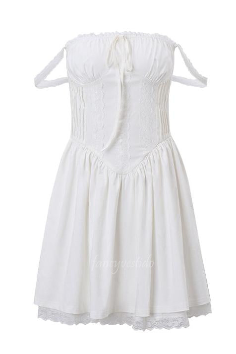 Off the Shoulder Corset A-Line Summer Dress