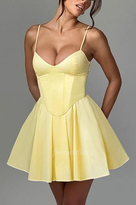 Spaghetti Straps A-Line Summer Dress Homecoming Dress