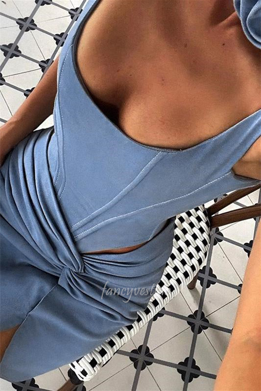 Off Shoulder Slit Short Summer Dress with 3D Floral