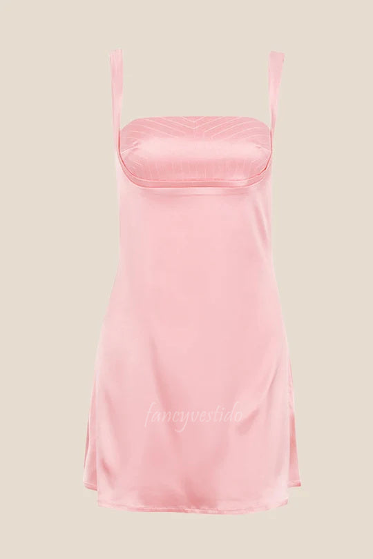 Straps Corset A-Line Short Party Homecoming Dress