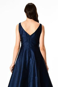 navy blue tea length dress Dark Tulle Prom Dresses, Dark Navy Blue Tulle Formal Evening Dresses, US 2 / Custom Color / With Rush+$19.99 Lace Length Navy Blue Tea Length Bridesmaid