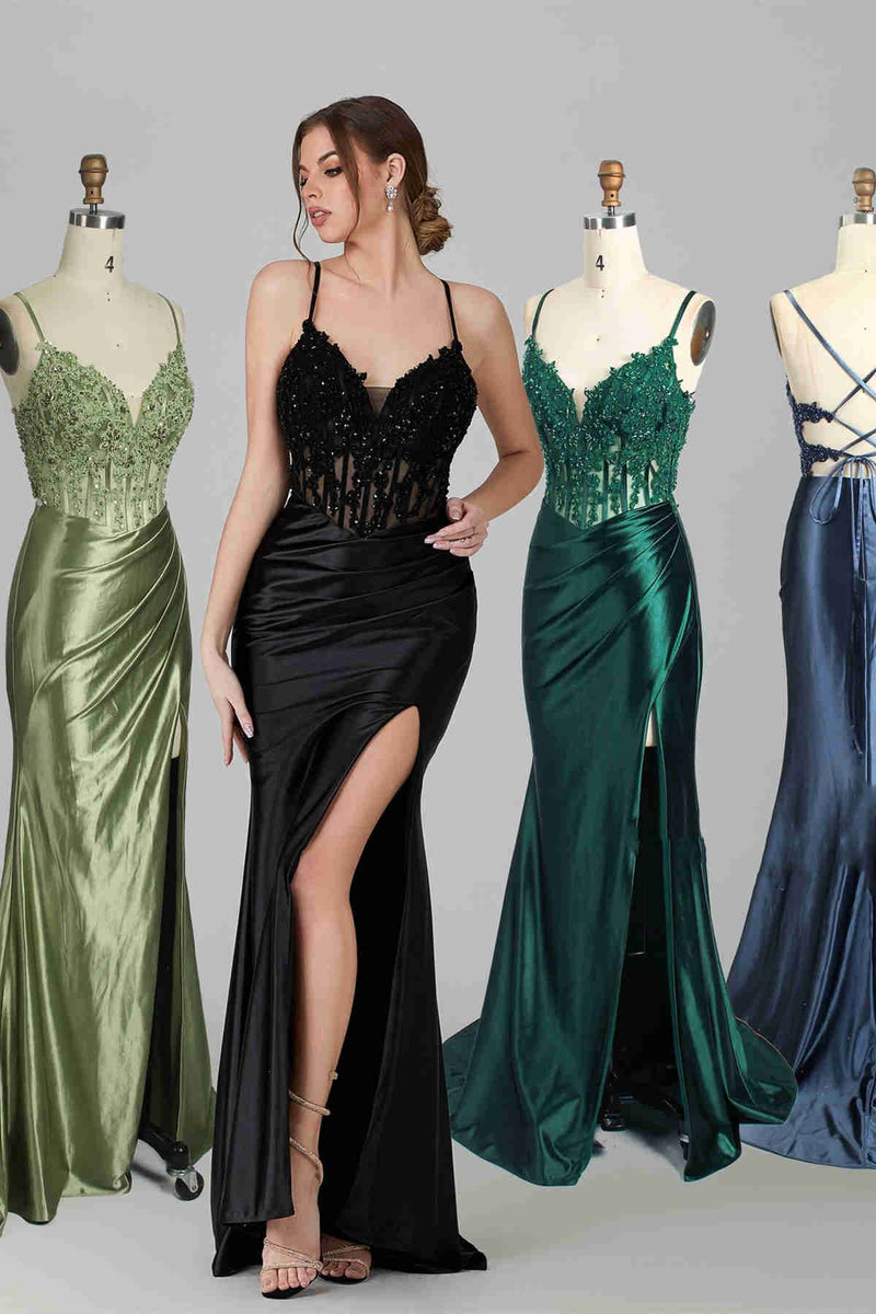 Off Shoulder Spaghetti Straps Ruched Prom Dress Ankle Length Bridesmaids Dress WU1290