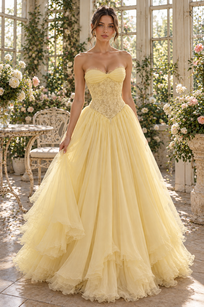 Fashion A-Line Sweetheart Sleeveless Two Tone Long Party Prom Dress