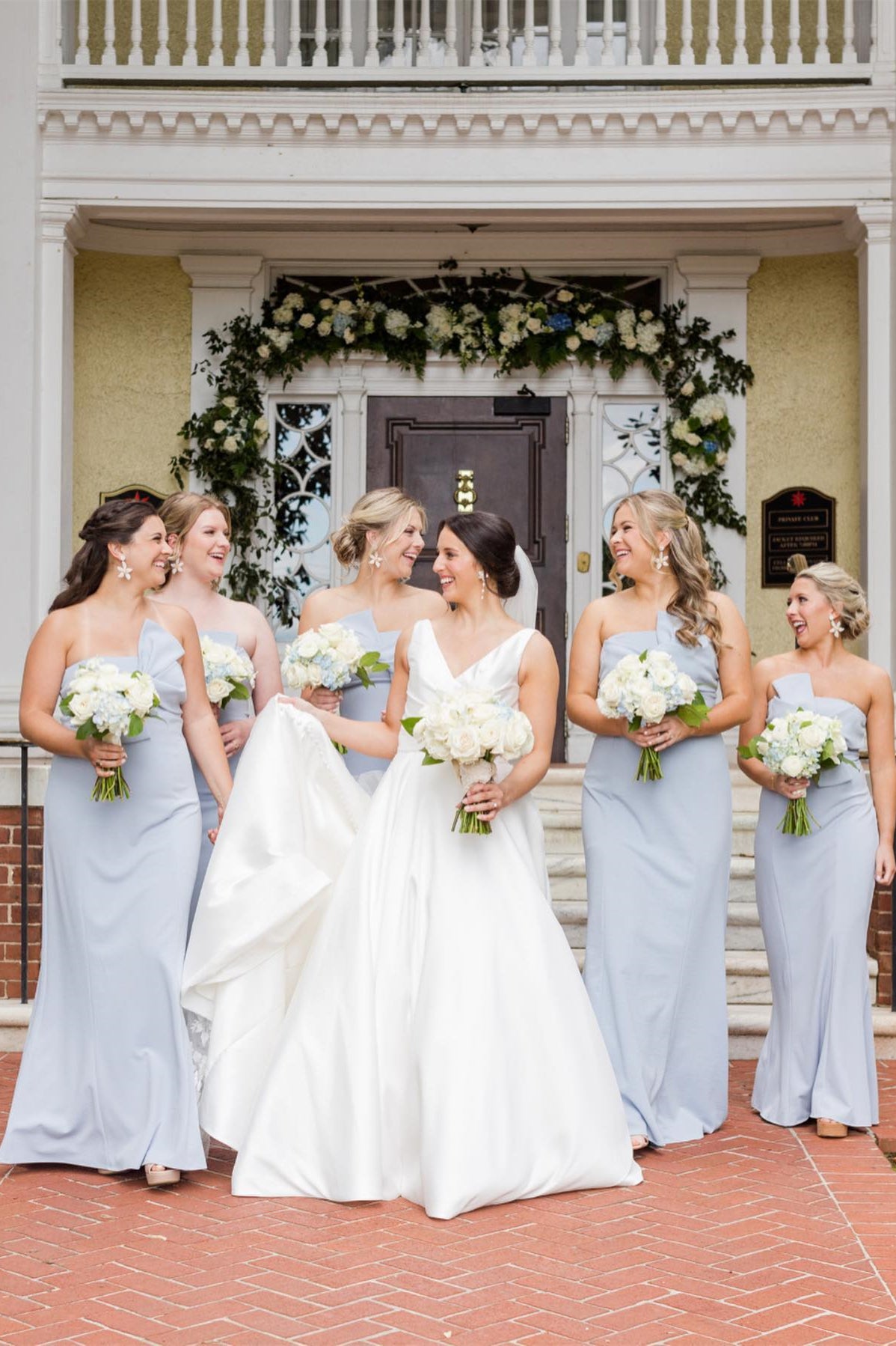 Strapless Tie Front Light Grey Long Bridesmaid Dress FancyVestido Strapless Tie Front Light Grey Long Bridesmaid Dress FancyVestido