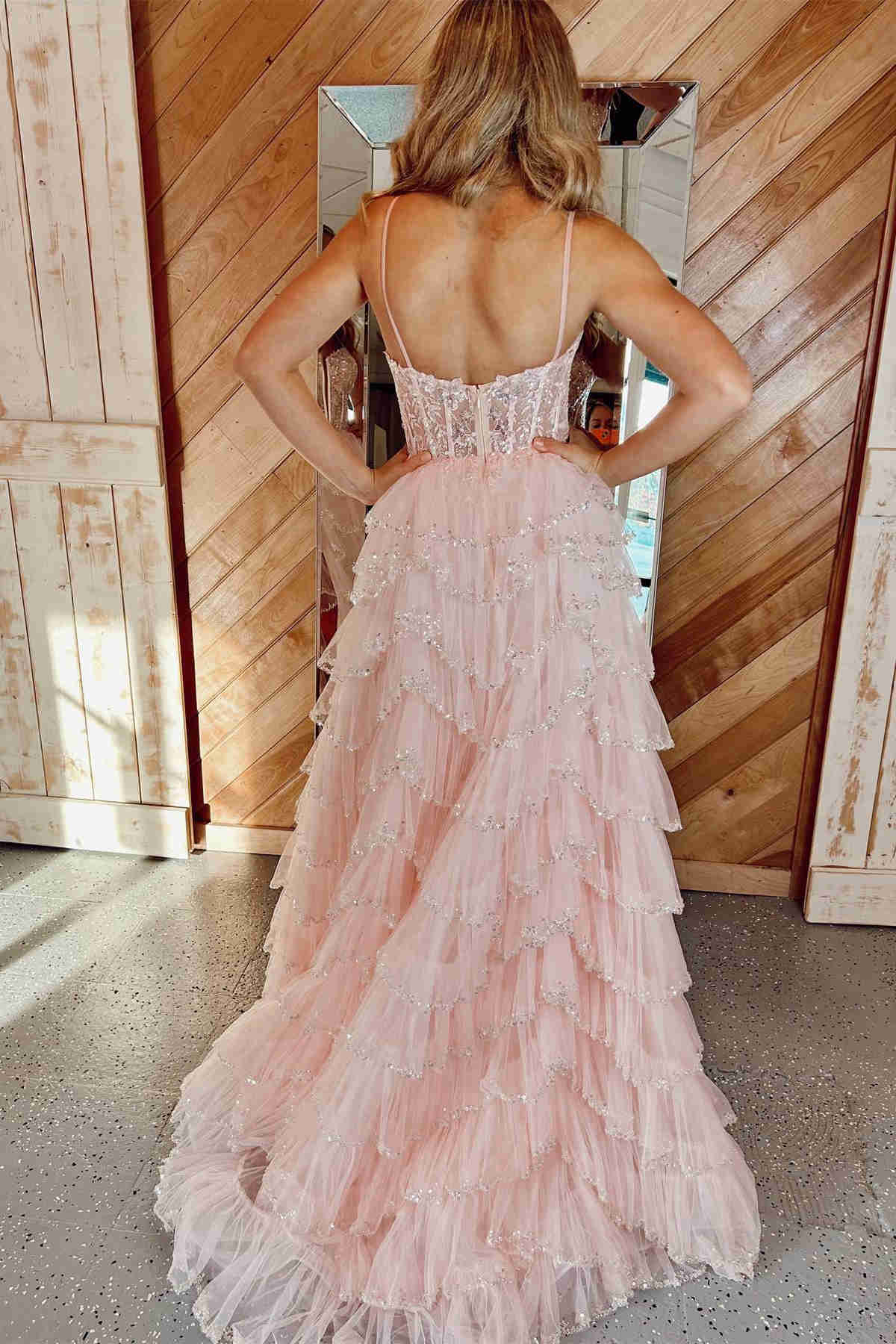 Cut Out Layer Black Strapless Tulle Prom Dress Cut Out Layer Black Strapless Tulle Prom Dress