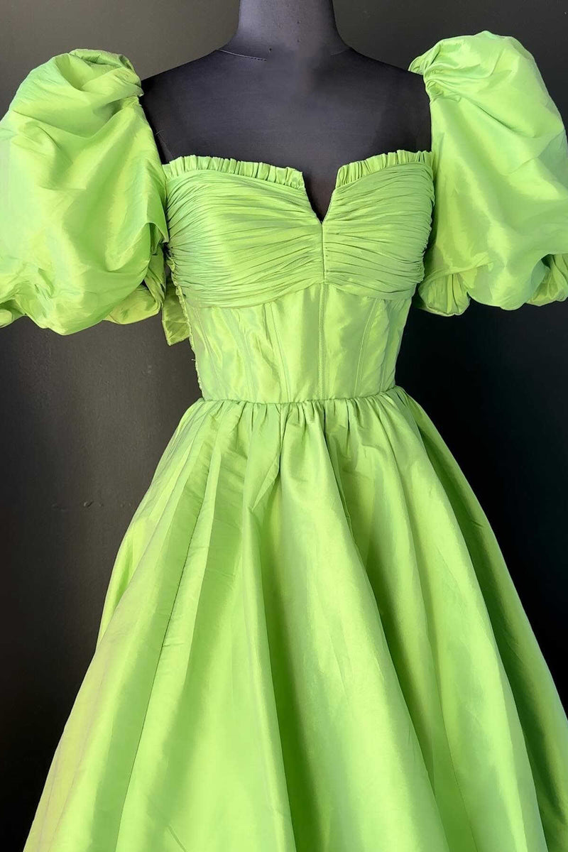 Simple Chiffon Bridesmaid Dress with Square Neck Fuchsia