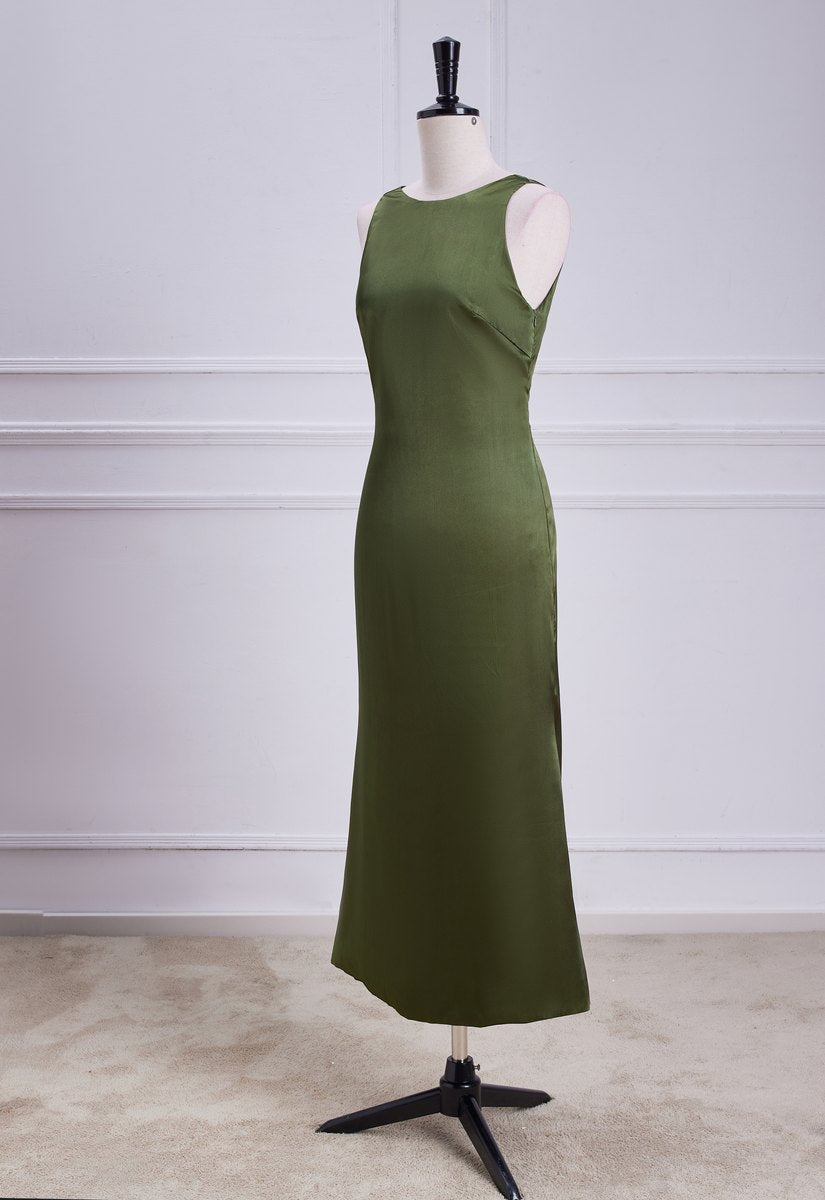 green emerald velvet dress Homecoming Dress main image 1