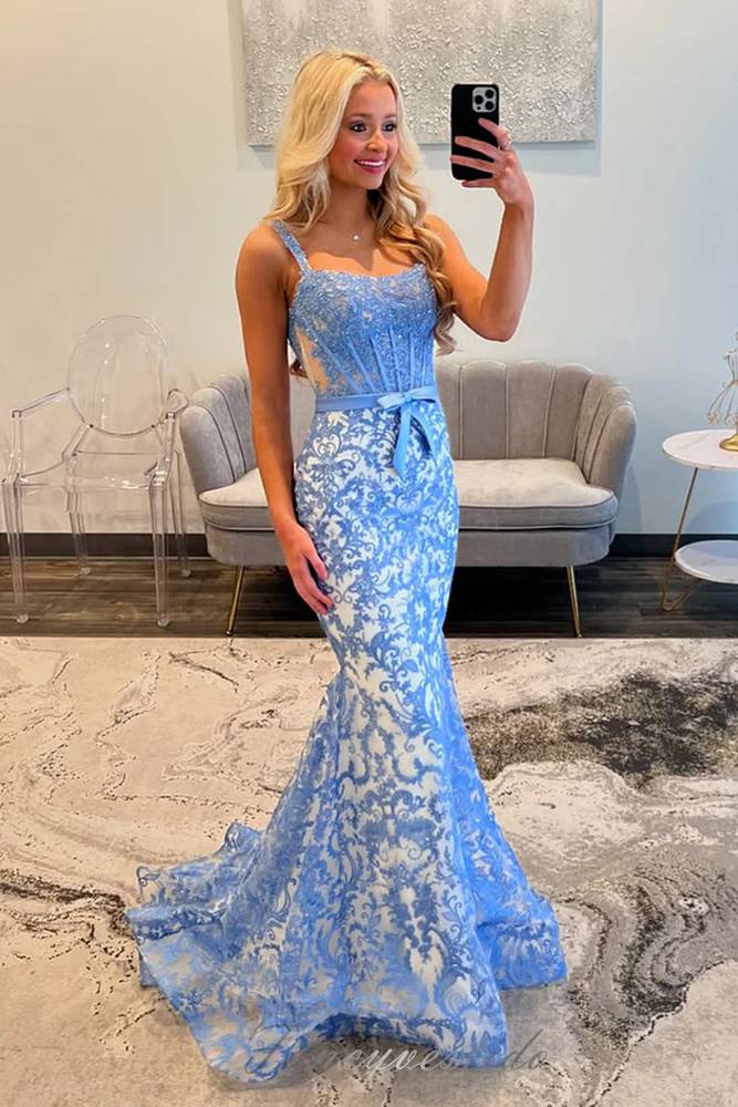 chinese dress ladies Faviana Lace-Applique Long Prom Dress 11002 Ivory / 0 main image 0