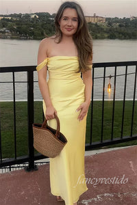 Pink Sheath Long Party Maxi Dress with Off the Shoulde