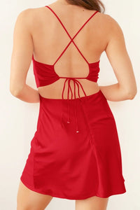Scoop Neck Orange Tight Homecoming Dress with Lace-Up