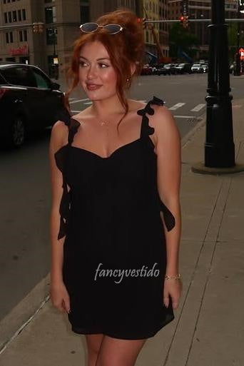 Ruffle Straps Corset Short Homecoming Dress