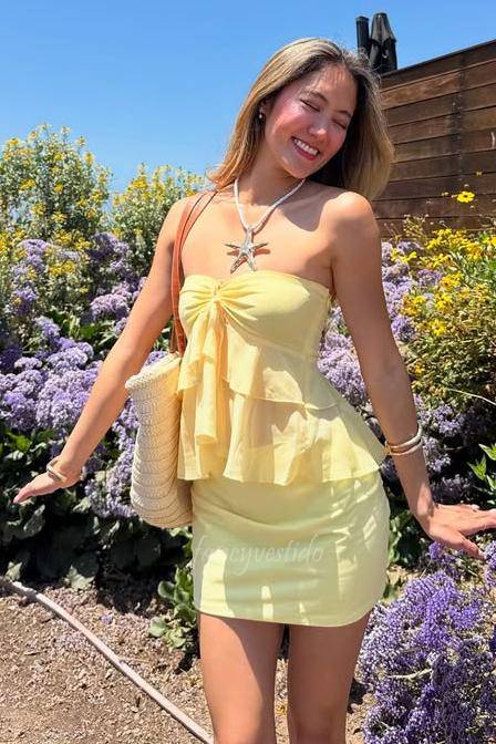 Sweetheart Corset Tight Two Piece Short Dress
