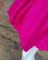 Cute A-Line Fuchsia Bow Bust Short Homecoming Dress