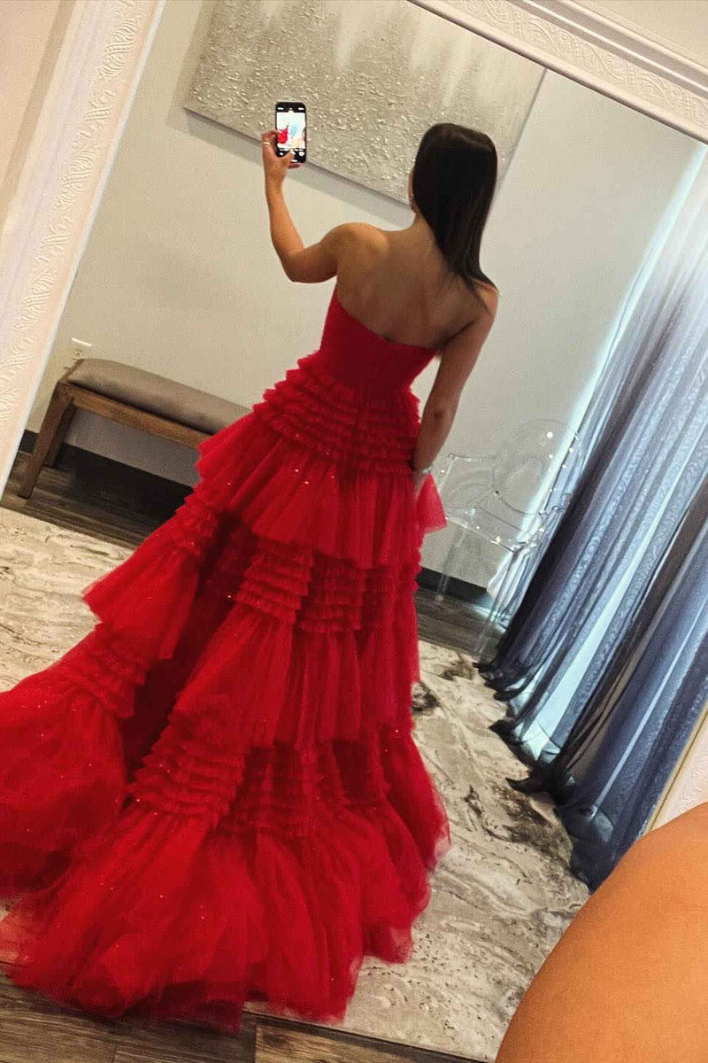 Gorgeous Long Fuchsia Straps Beading Sleeveless Pleated Prom Dress With Slit main image 1