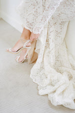 Princess Long Sleeves Mermaid Ivory Lace Wedding Dress