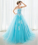 Strapless Lace Up Long Prom Evening Dress