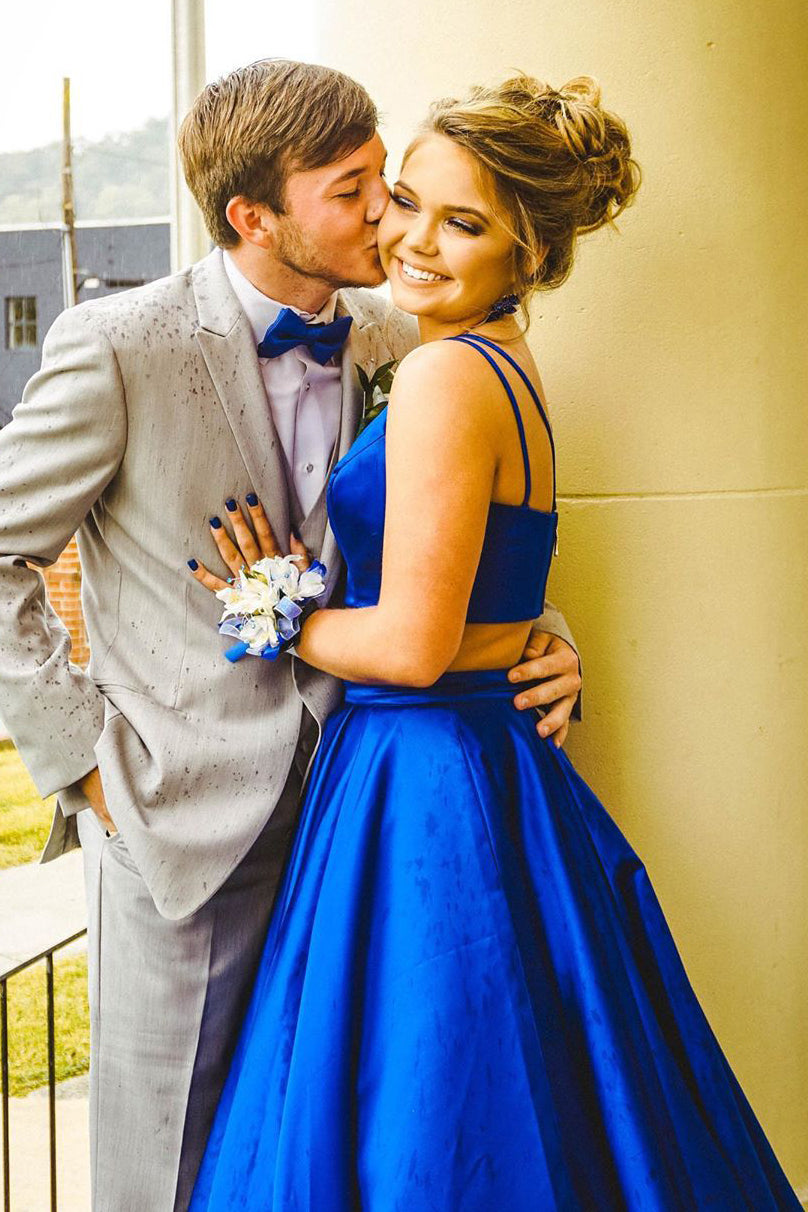 blue prom dress and tux Clarisse Dress 811239