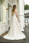 Fast Shipping One Shoulder A-Line White Weddding Dress