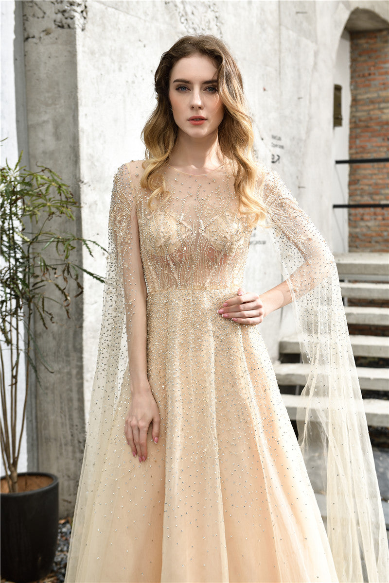 Filigree Gold Lace Embroidered Designer Wedding Dress Claire Pettibone