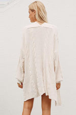 Loose Beige Long Cardigan