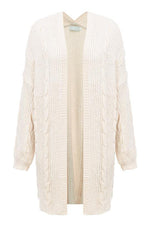 Loose Beige Long Cardigan