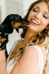 Long Mermaid V-Neck Ivory Wedding Dress with Train