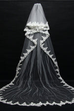 3 Meter Lace Embroidered Romantic Bridal Veil