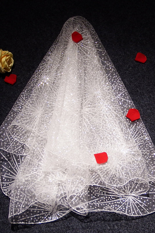 Glitter Gypsophila White Bridal Veil