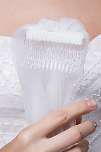 Ivory Bridal Veil with Comb
