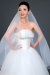 3 Layered Long Bridal Veil with Pearls