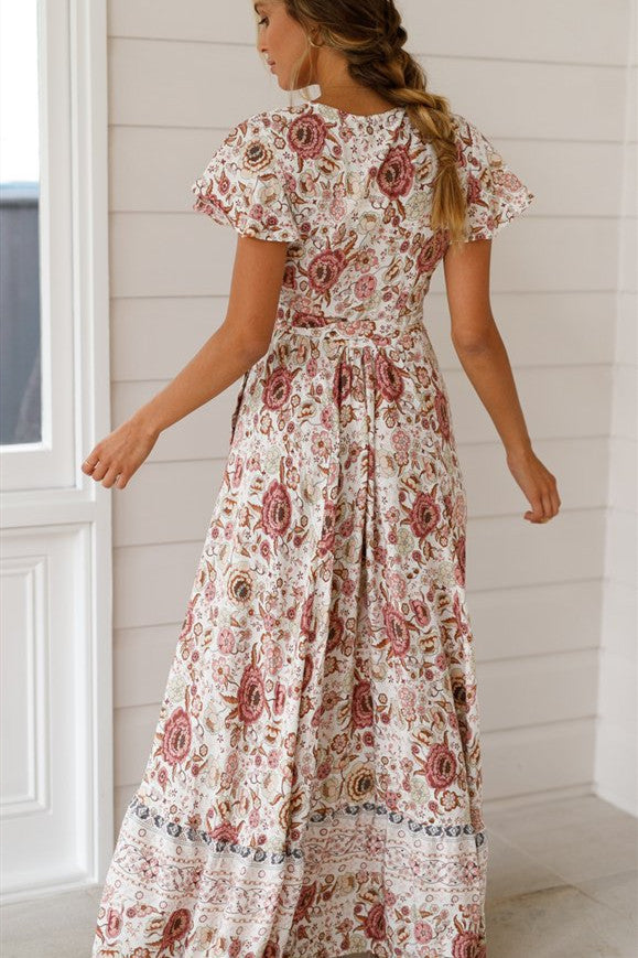 Bohemian Long Floral Print Summer Dress