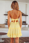 Sexy Short Yellow Summer Dress Beach Dress