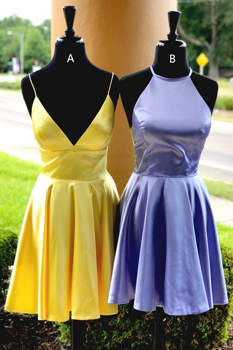 Simple A-line Short Homecoming Dress