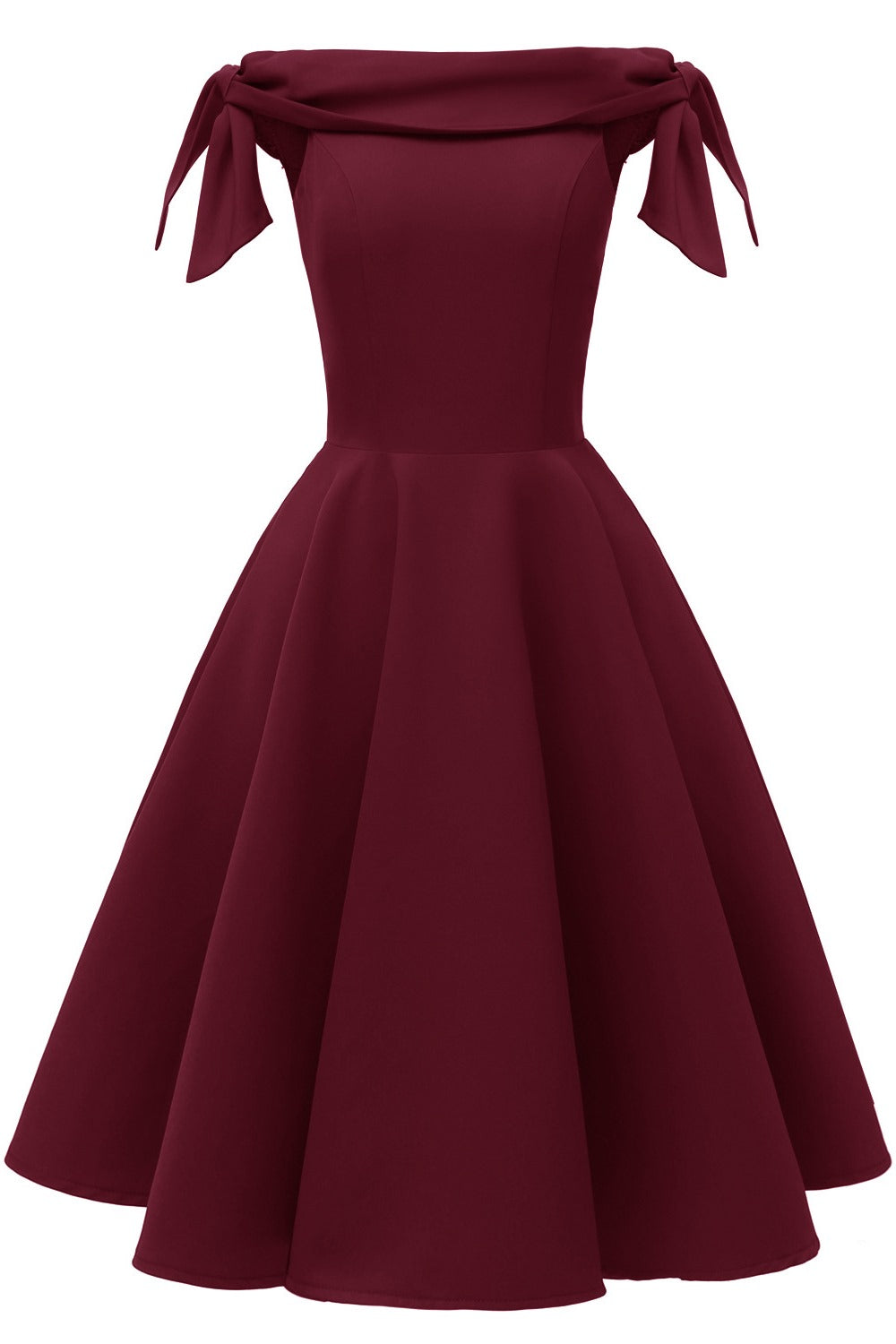 A-Line Strapless Burgundy Short Party Dress  FancyVestido