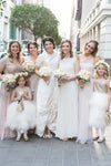 Cute Ball Gown Gold and Ivory Flower Girl Dress