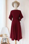 Short Sheath A-line Burgundy Homecoming Dress with Ribbon