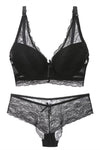 Sexy Dark Lace Lingerie Set