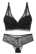 Sexy Dark Lace Lingerie Set