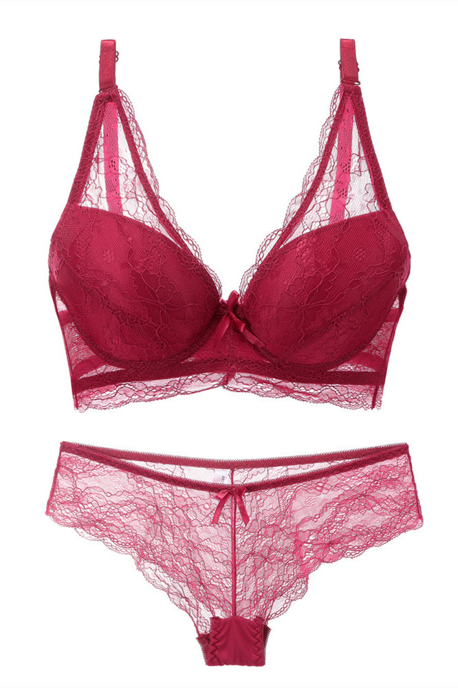 Sexy Dark Lace Lingerie Set