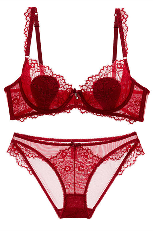 Sexy Dark Green Lace Lingerie Set