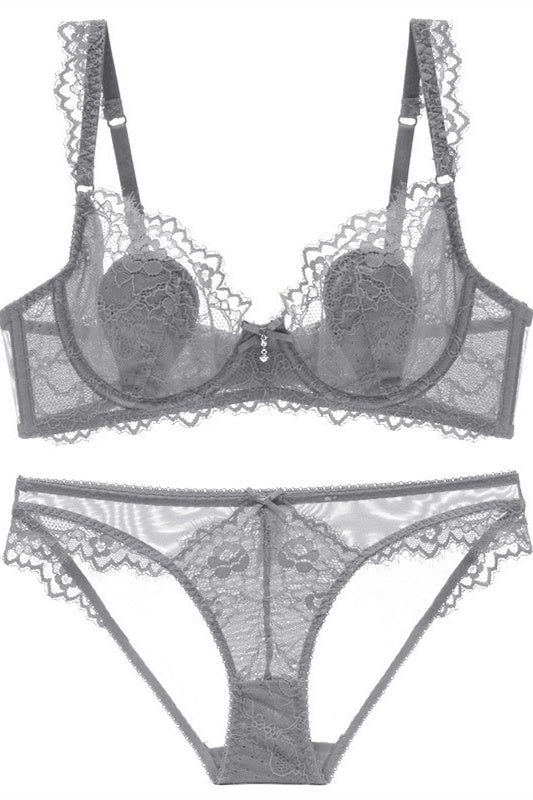Sexy Dark Green Lace Lingerie Set