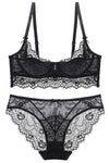 Sexy Black Lace Lingerie Set