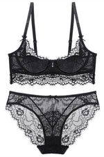 Sexy Black Lace Lingerie Set